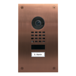 DoorBird IP Video Door Station D1101UV, stainless steel V2A, brushed, PVD coating with bronze