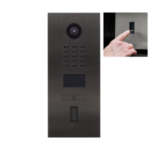 DoorBird IP Video Door Station D2101FV EKEY Stainless steel V4A, brushed, PVD-coated with titanium finish