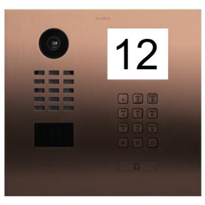 DoorBird IP Video Door Station D2101IKH stainless steel V2A, brushed, PVD coating with bronze finish, 