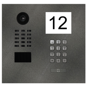 DoorBird IP Video Door Station D2101IKH tainless steel V2A, powder-coated, semi-gloss, DB 703 pearled dark grey