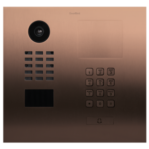 DoorBird IP Video Door Station D2101KH ,stainless steel V2A, brushed, PVD coating with bronze finish