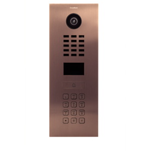 DoorBird IP Video Door Station D2101KV , stainless steel V2A, brushed, PVD coating with bronze finish