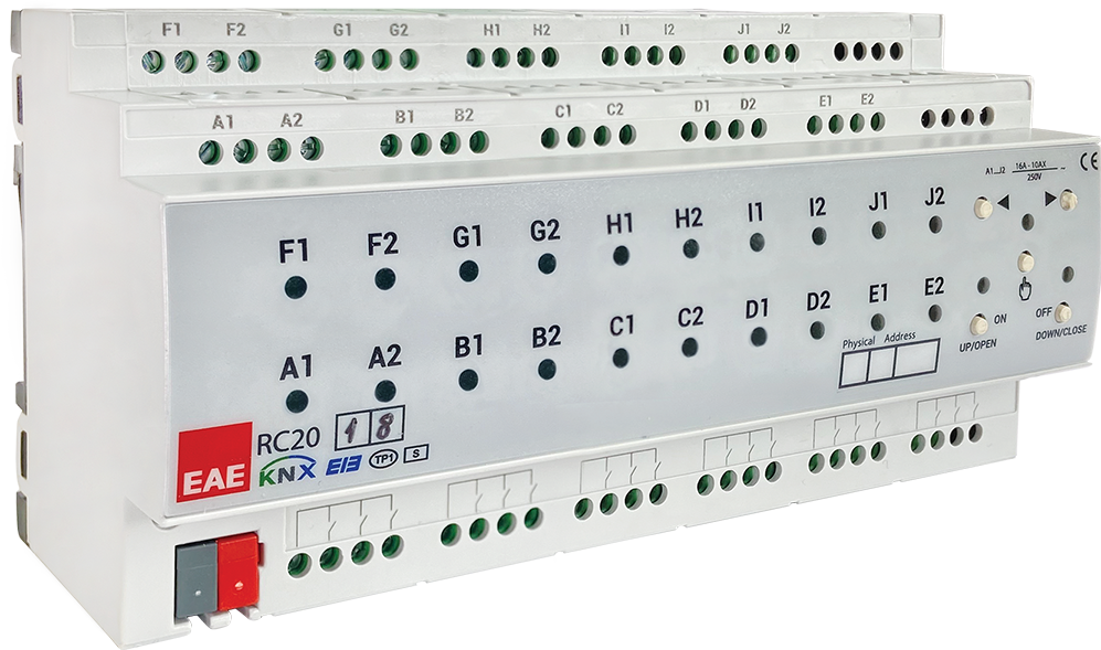 KNX ROOM CONTROL UNIT 20CH, 18INPUT, FANCOIL, SWITCH, BLIND ACTUATOR, Ref. 3338488