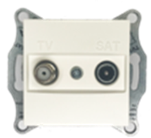 SAT / TV base, pearl white, Ref. INT-C015-02-01