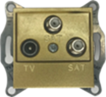 SAT / TV base, gold, Ref. INT-C016-06-01