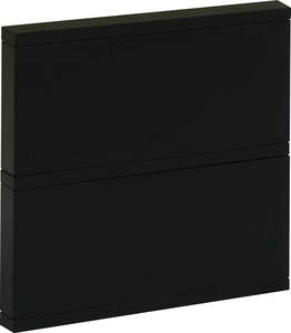 KNX push button 4 rockers, without status, serie ORIA, anthracite, Ref. INT-OS2-010000