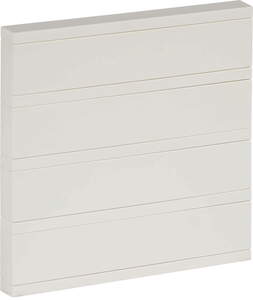 KNX push button 8 rockers, without status, serie ORIA, ivory white, Ref. INT-OS4-020000