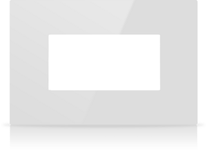 Simple frame, serie MONA, white, Ref. MN-W-FMI4