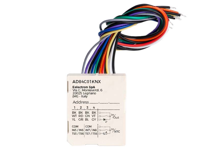 ANALOG  DIGITAL INTERFACE 8 IN  4 LED OUT, Ref. AD84C01KNX