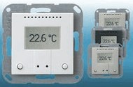 KNX temperature sensor with two push buttons