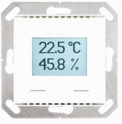 KNX TH-UP Pure White  Combined Indoor Sensor. TEMPERATURE AND AIR HUMIDITY