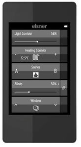 Remo KNX RF remote control with touch screen, black, Ref. 70747