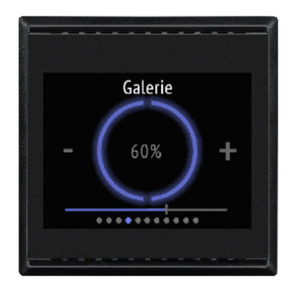 Cala Touch KNX T CH, jet black RAL 9005 with temperature sensor