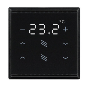 Cala KNX T 202 Sunblind CH Temperature Controller, Button for 2x Shading, for Swiss installation system