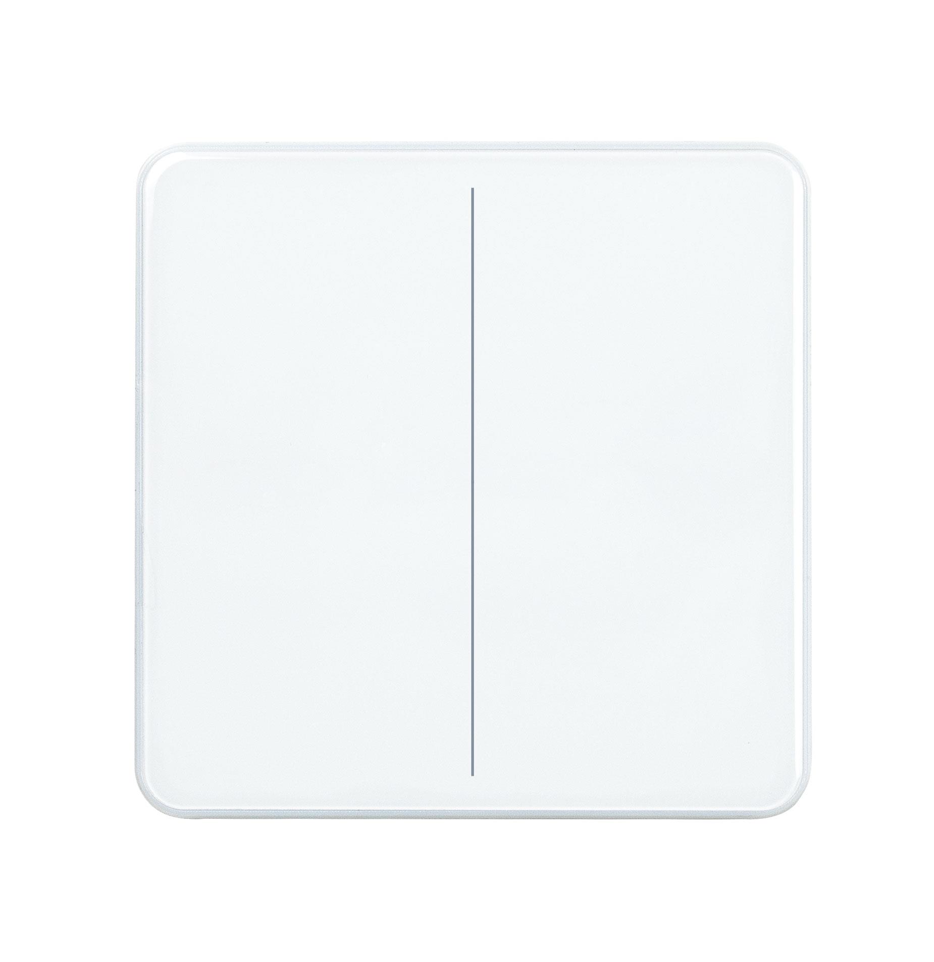  KNX eTR M2, signal white 2-gang Push Button with Temperature Sensor