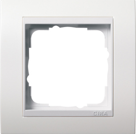 Cover frame 1 gang  for combinations vertical and horizontal, pure white matt