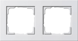 Double frame, serie E 2, pure white bright, Ref. 0212 29