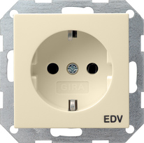 SCHUKO socket outlet 16 A 250 V~  with ``EDV`` labelling