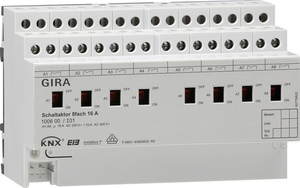 KNX switching actuator, 8 binary outputs , 16A, DIN rail, Ref. 1006 00