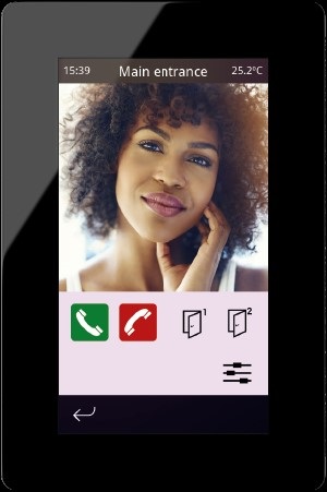 IDDERO VERSO+INDOOR 4.3" Touch panel, black, Ref. DW-VERIND-B