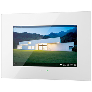 KNX RF touch panel capacitive, 10.1" inch, with video intercom, serie HC3L, glass white, Ref. HC3L-KNX-GW