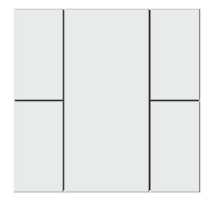 iSwitch - 4 Button Matt White Plastic, Ref. ITR304-0003