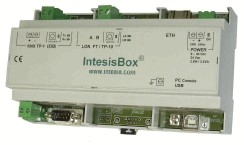 IntesisBox® LON Node (TP/FT-10) - KNX / EIB (500 points)