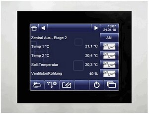 KNX touch panel, 5 - 5.9" inch, serie ETS6C, Ref. 64102-1341-01