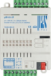 ACTUADOR PERSIANA KNX, uBrick S9, HASTA 9 PERSIANAS,10A RESISTIVO