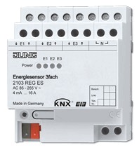 KNX energy detector, 3-gang