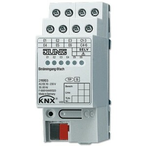 KNX binary input, 6-gan, Ref. 2116 REG