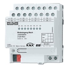 KNX binary input, 8-gang, Ref. 2128 REG