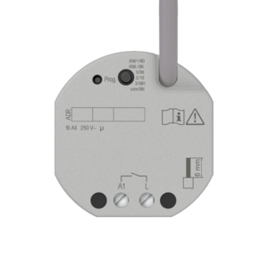 KNX switching actuator, 1 binary output, 16A, 140µF C-load, flush mount, Ref. 230011SU