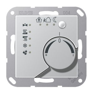 KNX room temperature controller aluminium