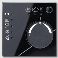 KNX room temperature controller black, Ref. A 2178 TS SW