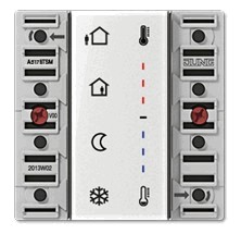 KNX room temperature controller module 2  gang 
