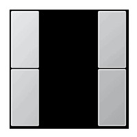 Tastensatz komplett 2fach, Ref. AL 2502 TSA