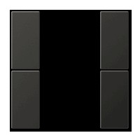 Tastensatz komplett 2fach, Ref. AL 2502 TSA AN