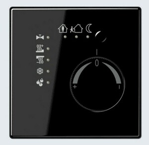 KNX room temperature controller black LS, Ref. LS 2178 SW
