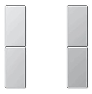 Tastensatz komplett 2fach, Ref. LS 502 TSA LG