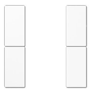 Tastensatz komplett 2fach, Ref. LS 502 TSA WW