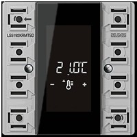 KNX room controller display compact module 2-gang