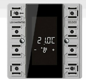 KNX room controller 8 rockers, F50, with display, with manual controls, Ref. LS 5194 KRM TS D