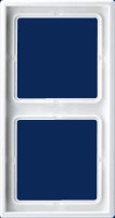 Double frame, serie LS PROGRAMME, alpine white, Ref. LS 982 WW