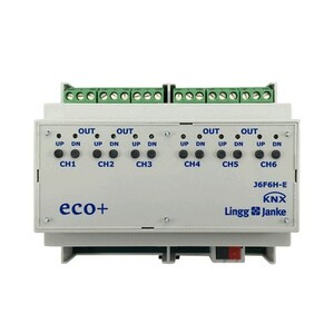 ECO+, BLIND/ SHUTTEER ACTUATOR, 6 independent drives, 6A, 6U, Ref. 79434