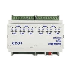 KNX shutter AC shutter actuator, J6F10H-E, 6 channel shutter, 10A, serie ECO+, Ref. 79438