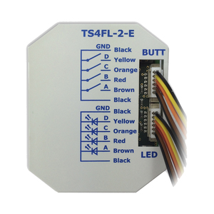 KNX universal interface, TS4FL-2-E, 4 inputs, potential free, with LED output, for switch wall box, serie ECO+, Ref. 79881