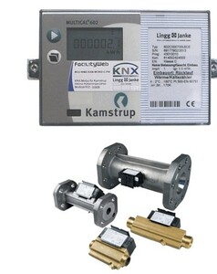 KNX cooling and heat meter, Kamstrup, Qn=25m³/h, DN65, Ref. 84914