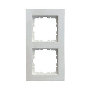Double frame, serie EXCLUSIV 55, alpine white, Ref. 86222