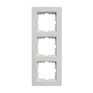 Triple frame, serie EXCLUSIV 55, alpine white, Ref. 86223